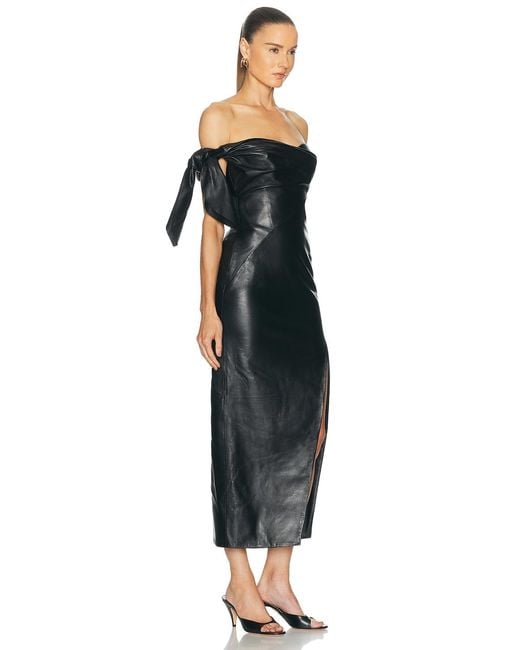 Givenchy Black Bow Bustier Gown