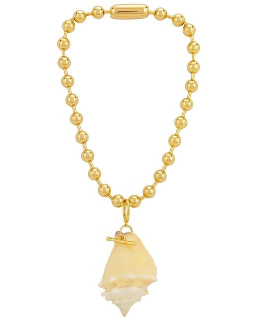 Timeless Pearly Metallic Shell Necklace