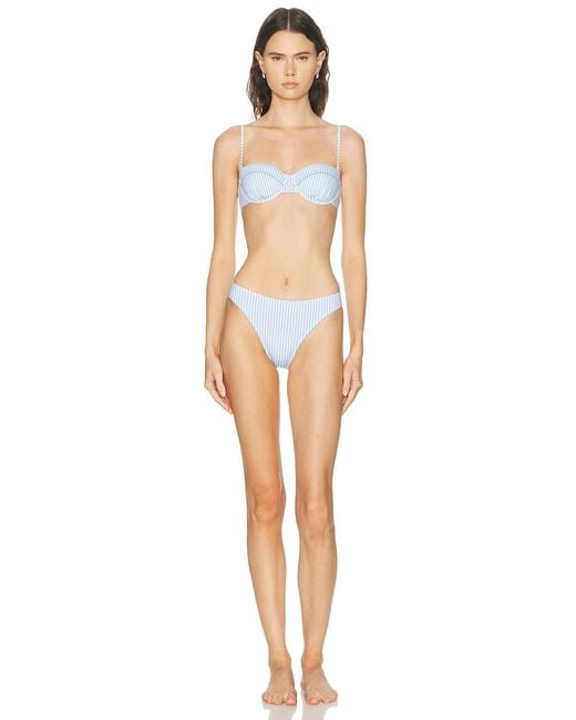 Solid & Striped Blue The Juliette Bikini Bottom