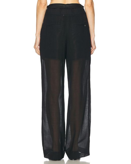 Helmut Lang Black Double Pleated Pant