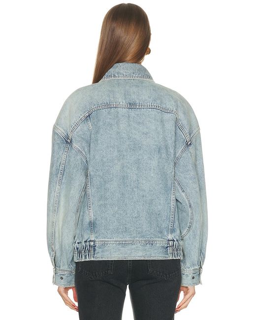 Saint Laurent Blue Denim Bomber Jacket