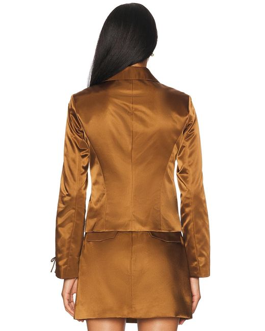 Sandy Liang Brown Annecy Jacket