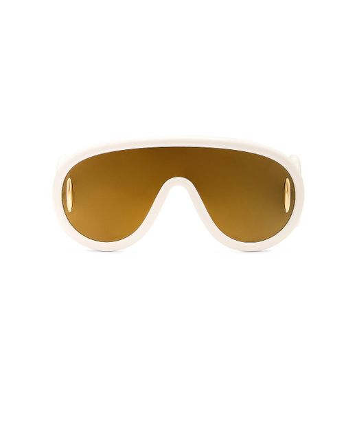 Loewe Yellow Paula's Ibiza Shield Sunglasses