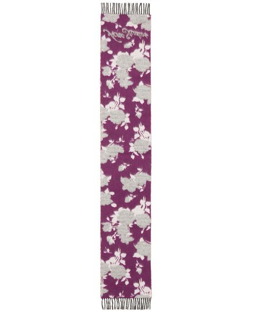 Acne Pink Flower Scarf