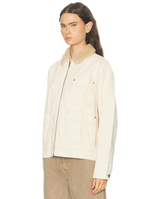 SLVRLAKE Denim Natural Casey Square Worker Jacket