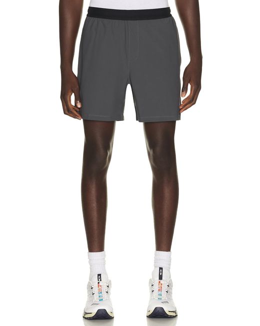 Beyond Yoga Black Warplite Range Lined Short for men