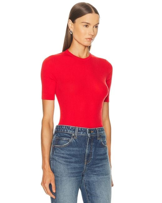 Khaite Red Celina Top