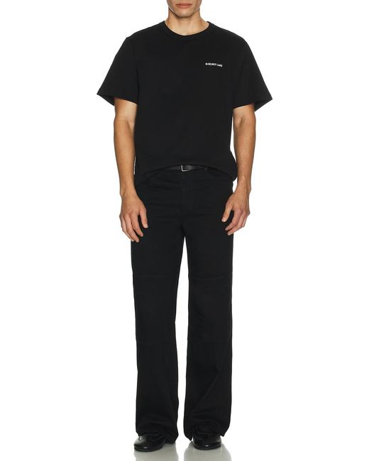 Helmut Lang Black Zip Carpenter Pant for men