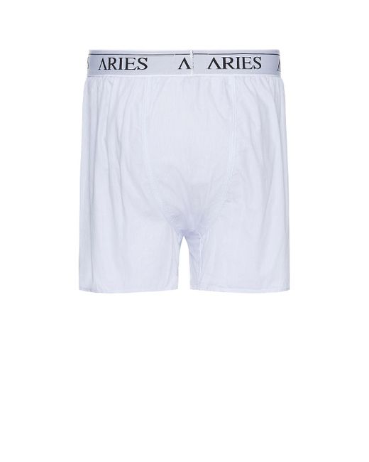 Aries White Temple Boxer Shorts for men