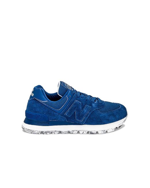 New Balance 574 Sneaker in Blue for Men | Lyst