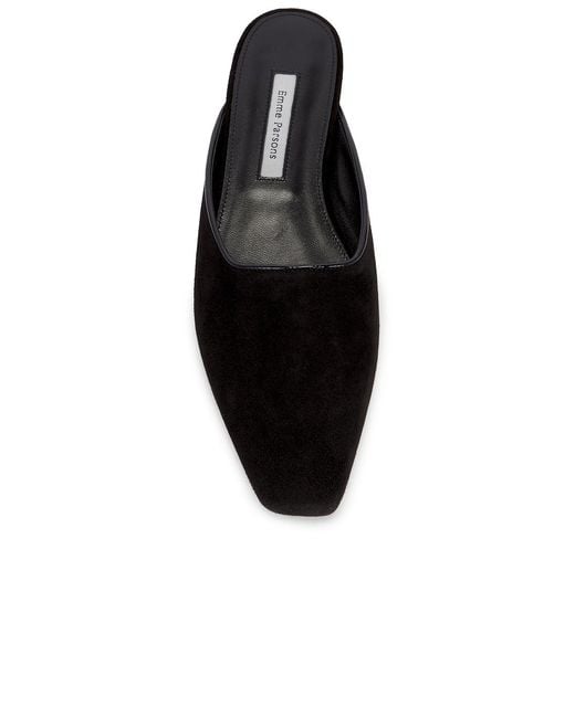 Emme Parsons Black Flat Mule