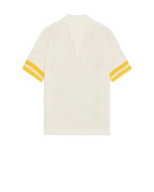 Givenchy White Knitted Polo Shirt for men