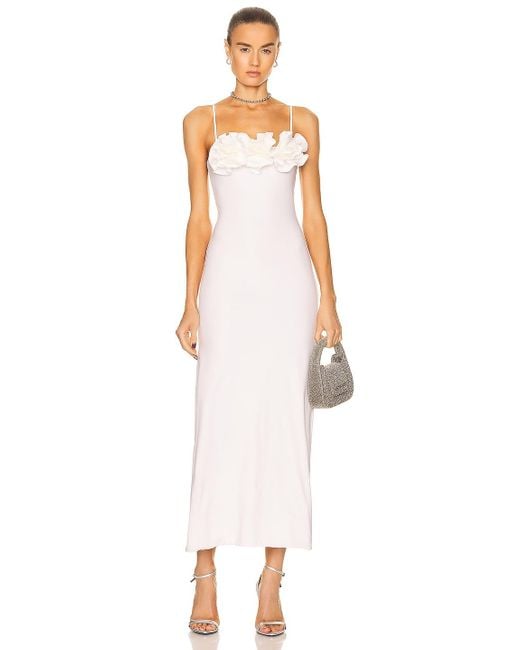 Maygel Coronel Synthetic Aura Maxi Dress in White | Lyst