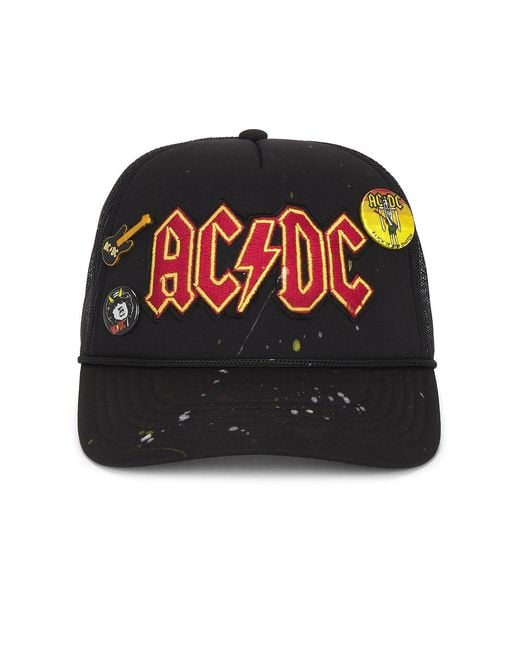 MadeWorn Black Ac/Dc Hat for men