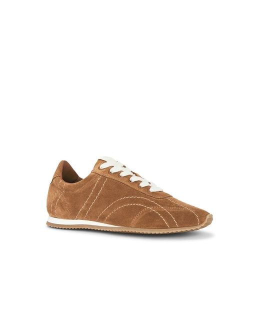 Totême  Brown Flex Suede Sneaker