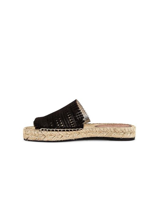 Alaïa Black Espadrille Flats