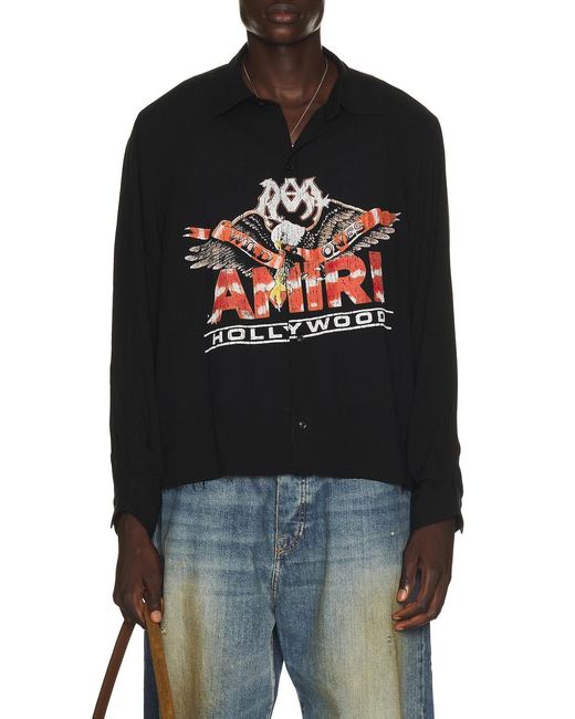 Amiri Black Ma Eagle Shirt for men