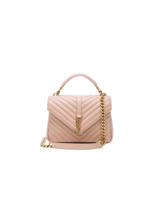 Saint Laurent Pink Medium Monogramme College Bag
