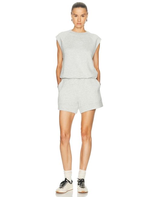 Varley White Salome Raglan Tee