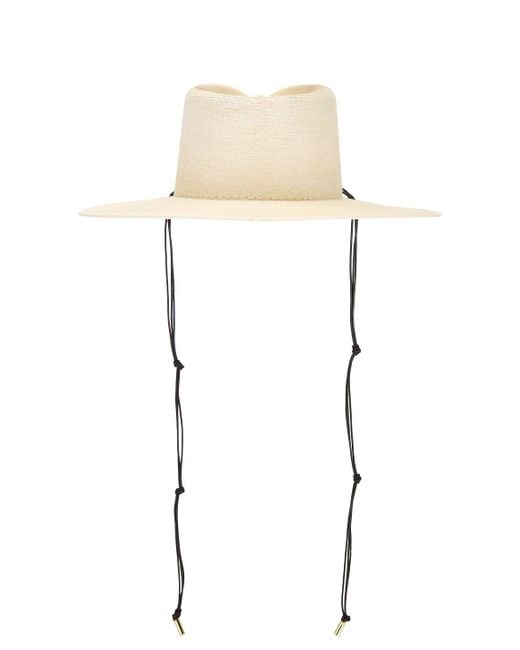 Janessa Leone White Codi Fedora Hat