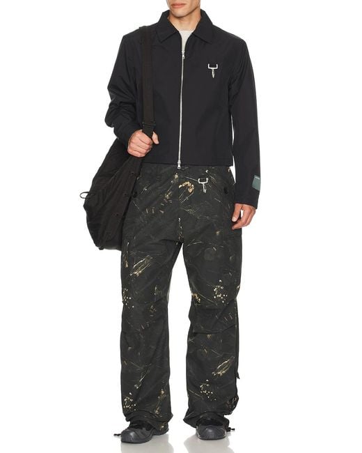 Reese Cooper Black Nylon Work Jacket for men