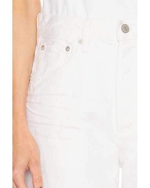 Agolde White Indra Short