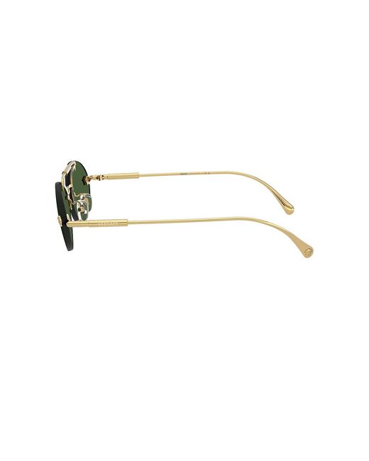 Versace Green Oval Sunglasses