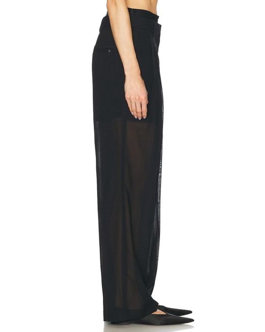Helmut Lang Black Double Pleated Pant