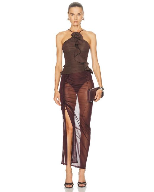 Maygel Coronel Red Nacari Top