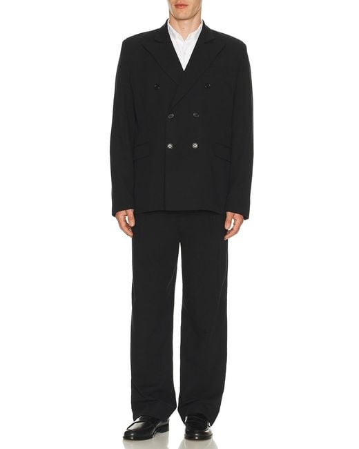 Palmes Black Double Breasted Blazer for men