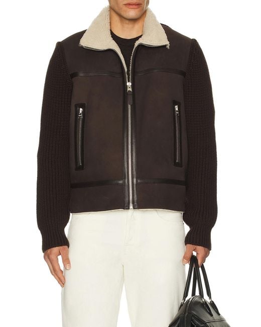 Mackage Black Jonathan Suede Full Zip Jacket for men
