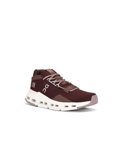 On Shoes Brown Cloudnova 2 Sneaker