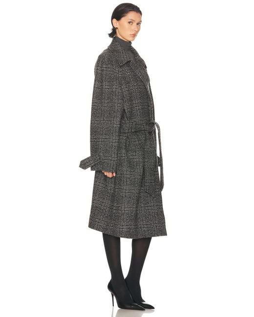 Balenciaga Black Layer Raglan Coat