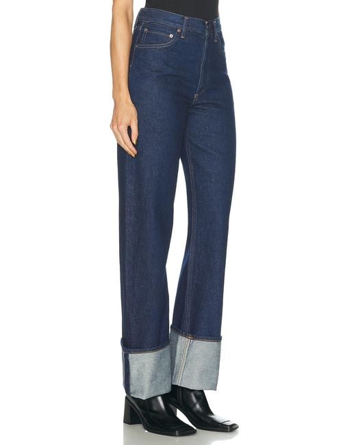 Agolde Blue Big Cuff Jean