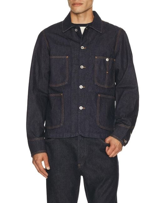 KENZO Blue Varsity Chore Jacket for men