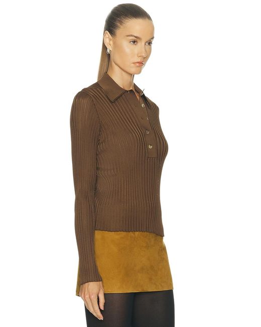 Khaite Brown Vin Top