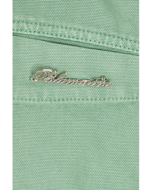 Blumarine Green Denim Jacket
