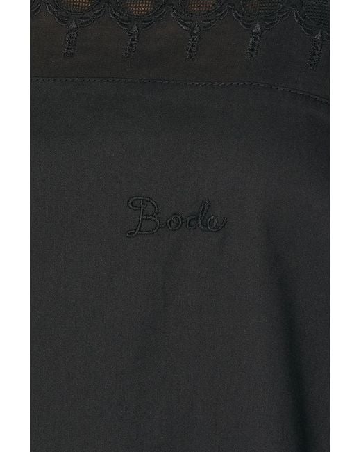 Bode Black Convertible Teddy Romper