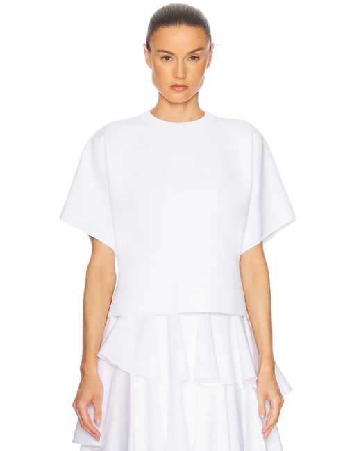 Alaïa White Alaϊa Open Back Tee