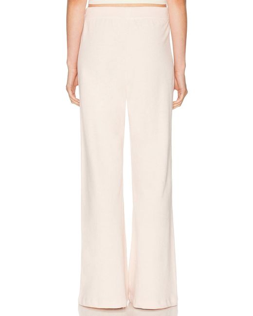 ÉTERNE Natural Drawstring Lightweight French Terry Wide Leg Sweatpant