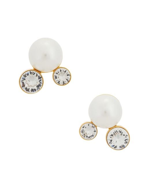 Dries Van Noten Metallic Handmade Shell Paste Small Earrings