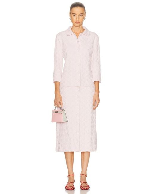 Jil Sander White 3D Flower Top