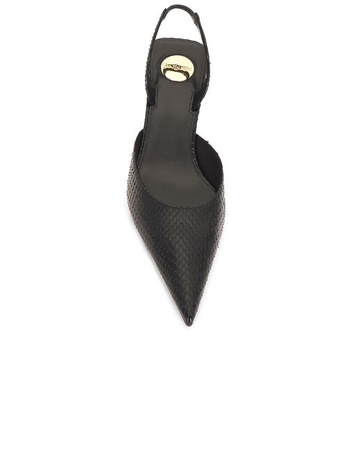 Saint Laurent White Marida Python Slingback Pump