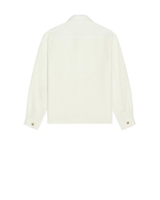 FRAME White Tweed Overshirt for men