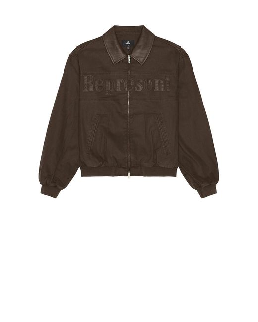 Represent Brown Roscoe Bomber Jacket for men