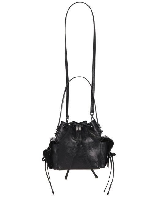 Acne Black Multipocket Mini Bucket Lux Bag