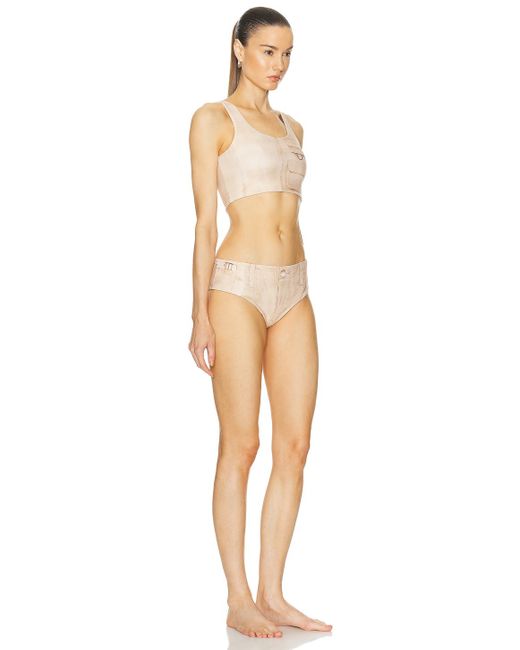 Acne Natural Emiami Two Piece Swimsuit