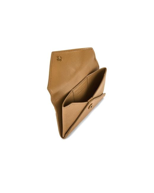 Saint Laurent Natural Flap Card Case