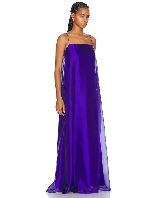 Staud Purple Maxi Delfina Dress