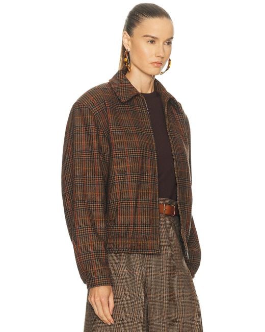 Saint Laurent Brown Bomber Jacket